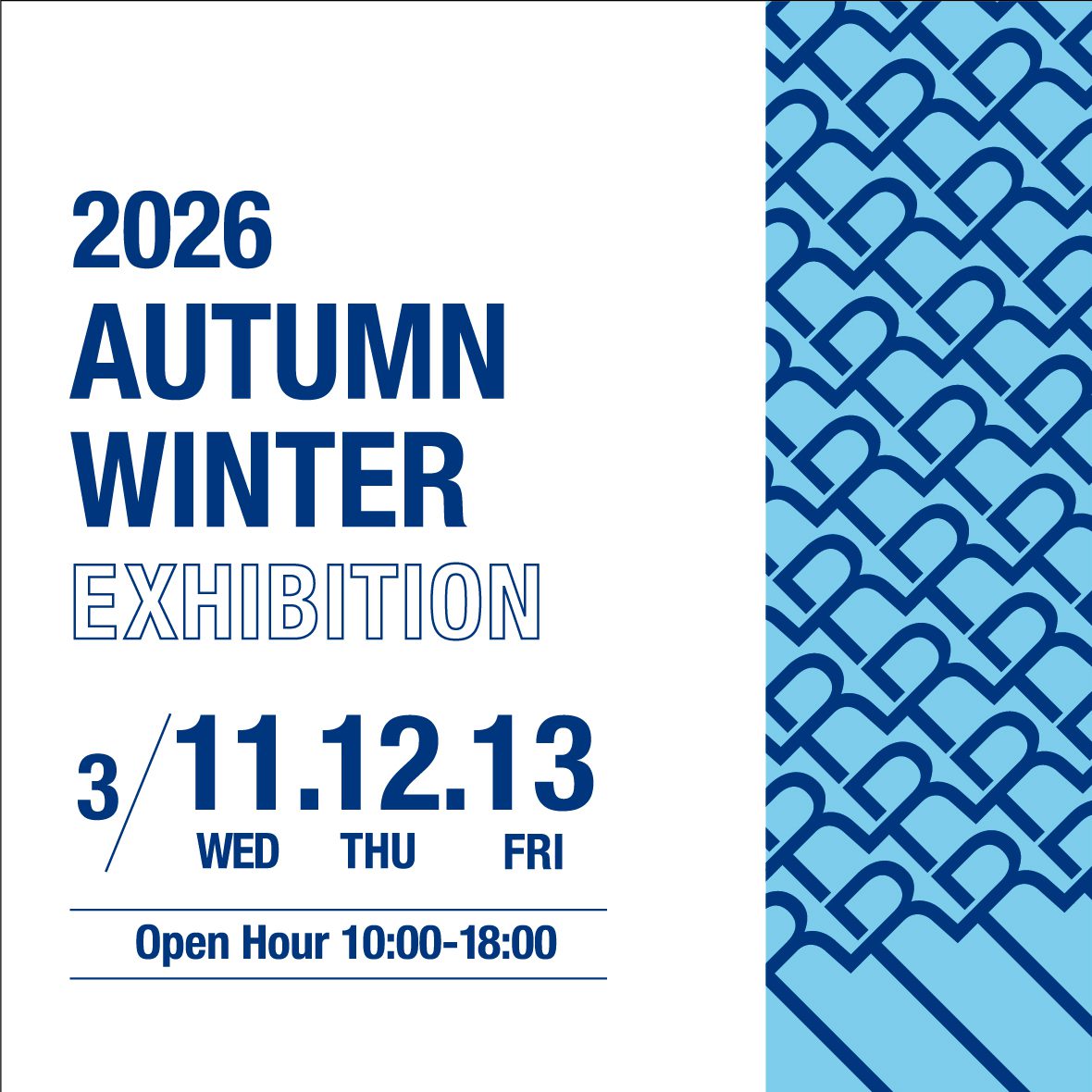 2026秋冬展示会開催のご案内